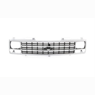 Grille Shell - Argent/Silver - Single Headlight - 88-93 Chevy C/K Pickup SUV