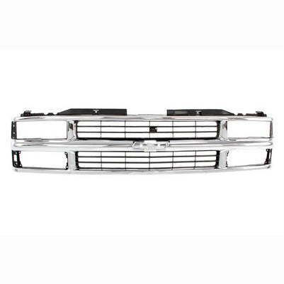 Grille Shell - Chrome/Gray - Composite Headlight - 94-98 Chevy C/K Pickup SUV