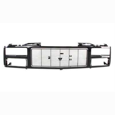 Grille Shell - Argent/Black - Dual Headlight - 88-93 GMC C/K Pickup Suburban