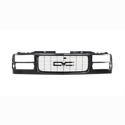 Grille Shell - Black - Dual Headlight - 94-98 GMC C/K Pickup SUV