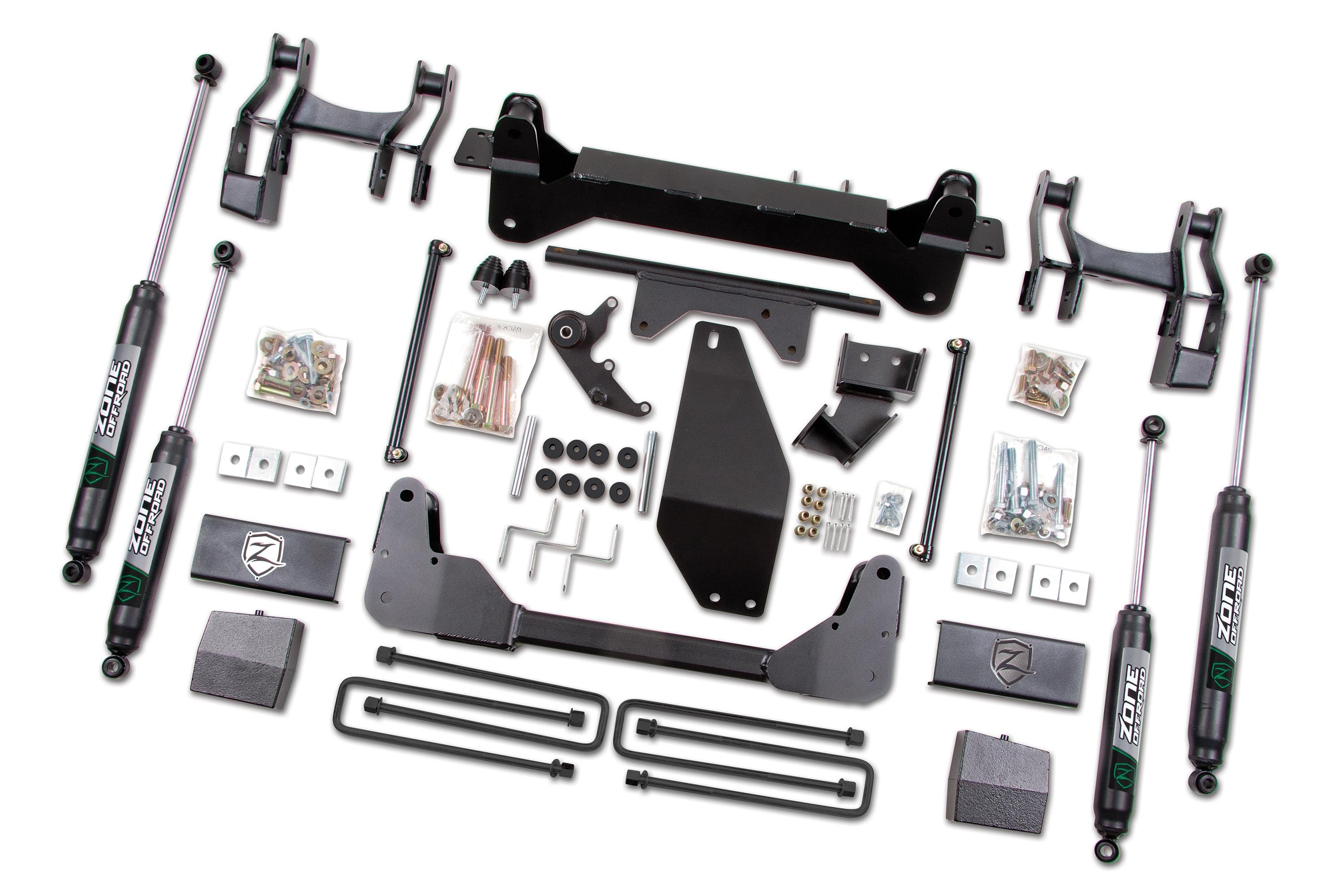 1988-98 Chevy/GMC Silverado/Sierra 1500 4Wd 6 Inch Drop Bracket/5 Inch Rear Block complete Suspension Lift kit W/ Nitro Shocks