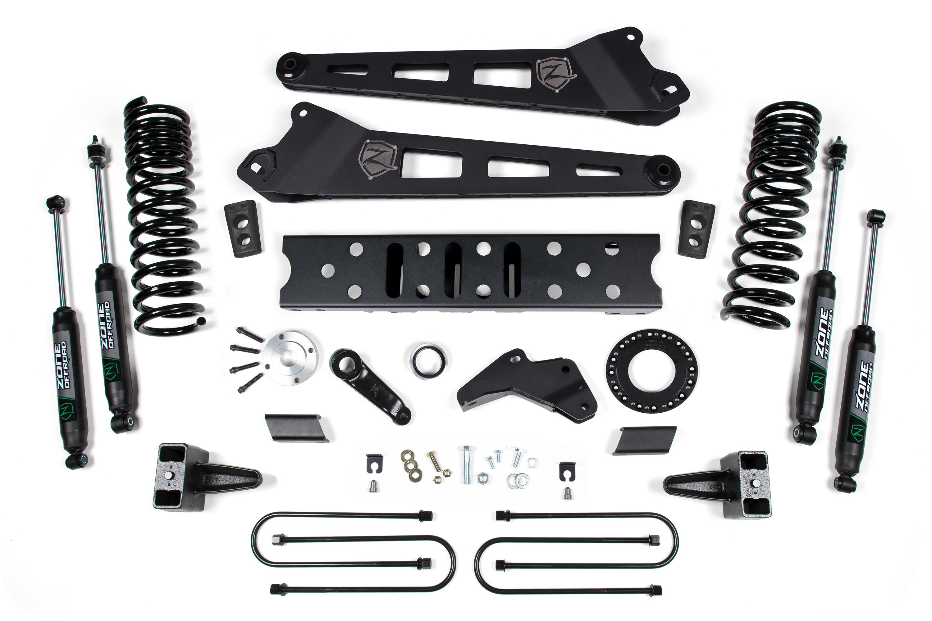 2019-22 Ram 3500 5.5 inch Radius Arm - 5 inch Rear Block w/o overload - Gas - 6-Bolt T-Case - Nitro Shocks