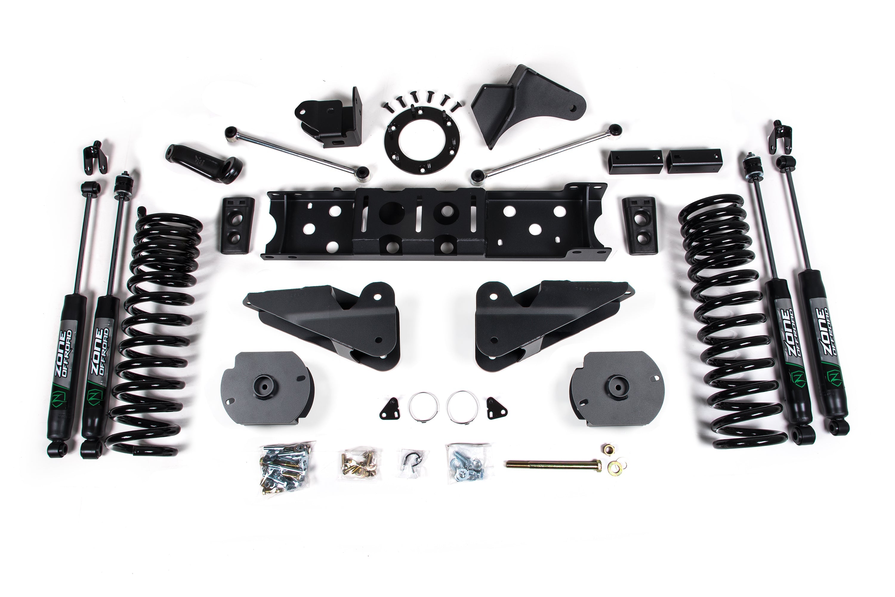 2019-24 Ram 2500 4.5 inch Radius Arm Bracket Lift Kit - 6-Bolt T-Case - Nitro Shocks