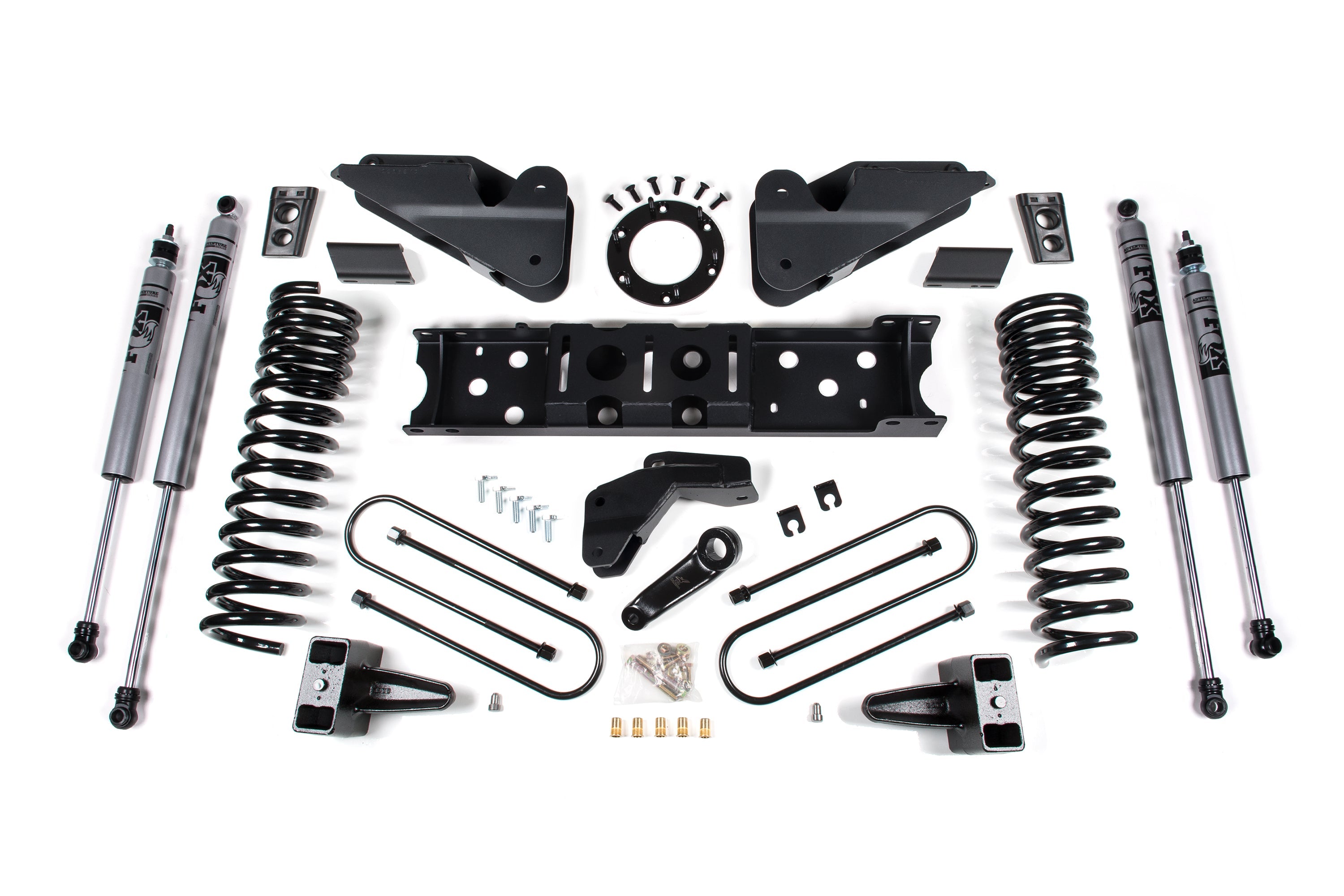 2019-22 Ram 3500 Diesel 4.5 inch Radius Arm Bracket - 3 inch Rear Block w/ overload - 6-Bolt T-Case - FOX Shocks