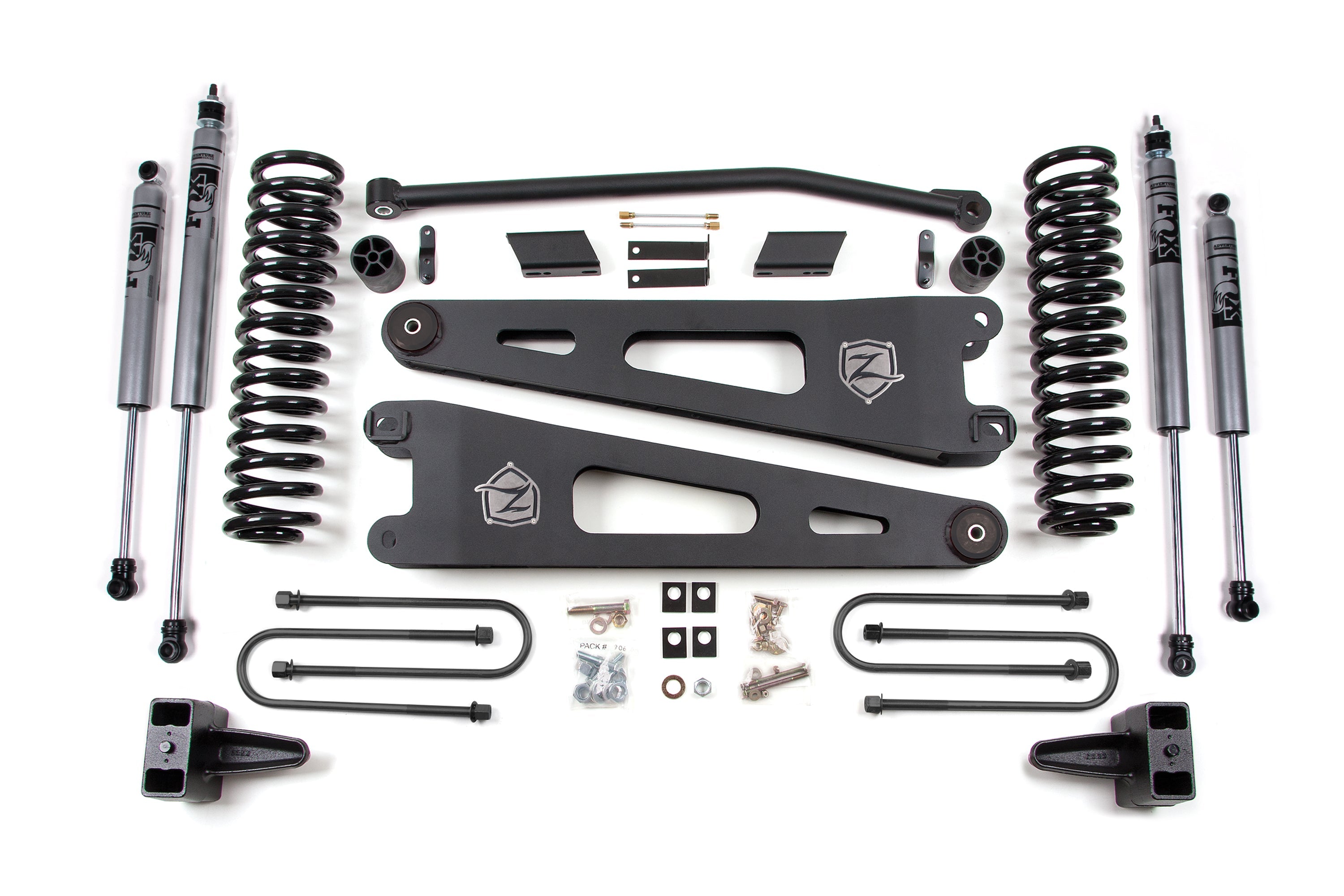2008-10 Ford SuperDuty 4in Radius Arm Suspension Lift kit - Gas w/FOX Shocks