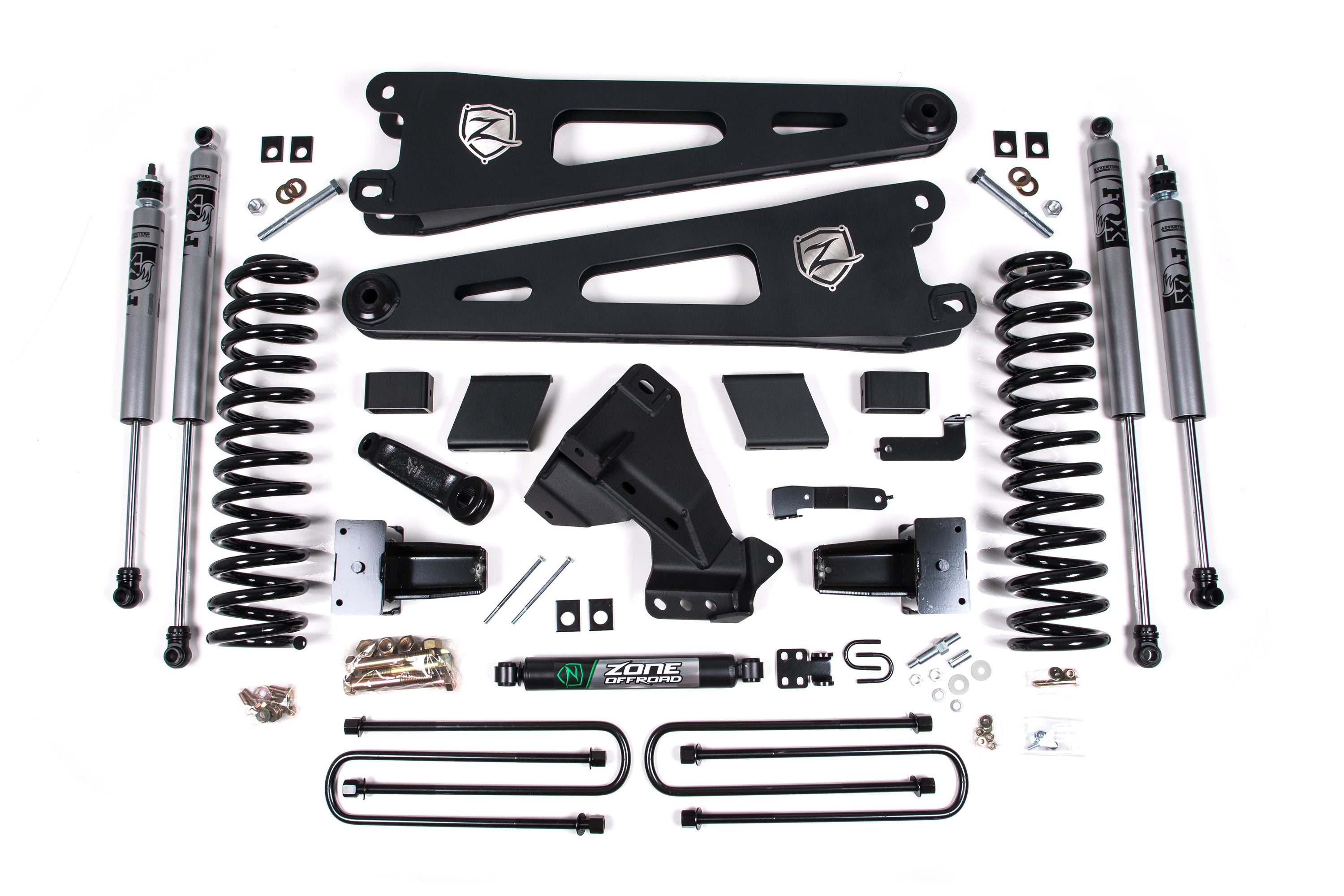 2020-22 F350 Dually 6 inch Radius Arm Suspension Lift kit- FOX: Adv Shocks- GAS