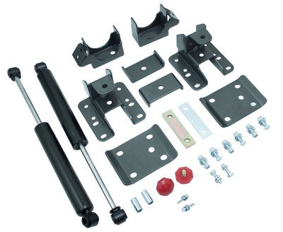 2007-18 Silverado/Sierra 1500 2wd/4wd Rear Lowering Box Kit - 5-6 inch Drop Height, inc rear shocks