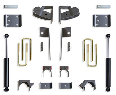 2019-24 Silverado/Sierra 1500 2wd/4wd 3 to 4 Inch Rear Lowering Box Kit with shocks