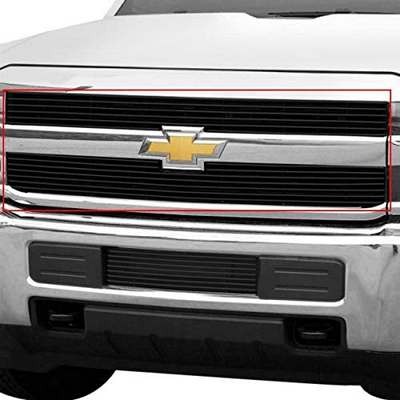 2015-19 Chevy Silverado 2500/3500 Bolt-Over Billet grille insert, Black