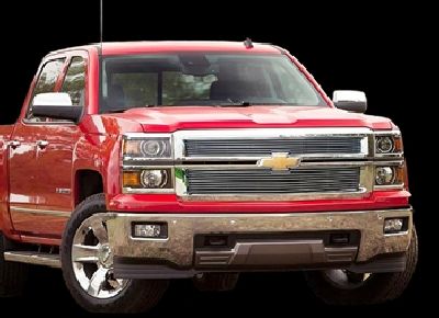 2014-15 Chevy Silverado 1500 Z71, Bolt-Over Billet Grille, Polished