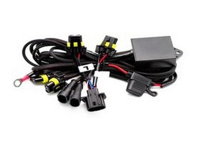 H13 low voltage harness with connections for resistors