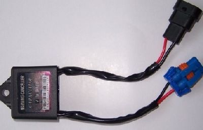 HID Warning canceller, includes capacitors and resistors built in to fix most problems caused by HID installations including flickering