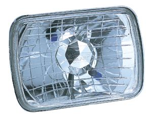 7 X 6 Rectangular, Diamond cut conversion Headlight, each (6054)
