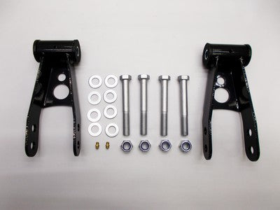 Multi-fit Rear Lowering Shackles - 2 inch Drop Height - Pair