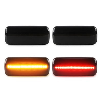 2010-18 Dodge Ram dually front & rear fender led side marker, Smoke lens