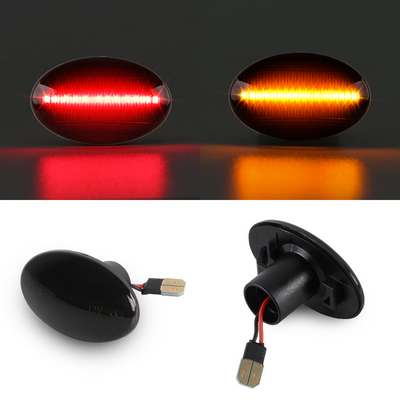 1999-10 Superduty Dynamic scanning LED dually fender lights, smoked lens