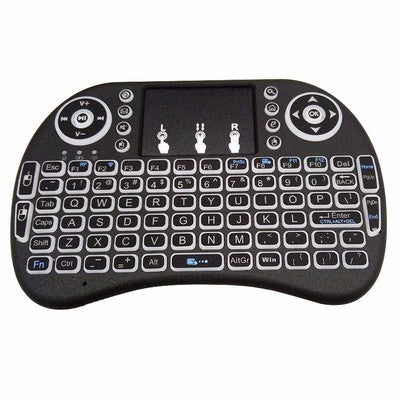 i8 white backlit Keyboard remote