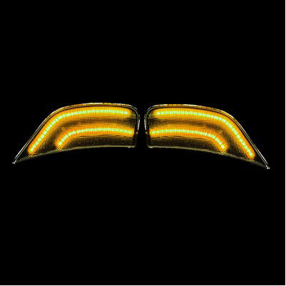 2021-24 Tahoe/Suburban/Yukon/Escalade LED Front Fender Lens w AMBER LEDs - Smoked Lens