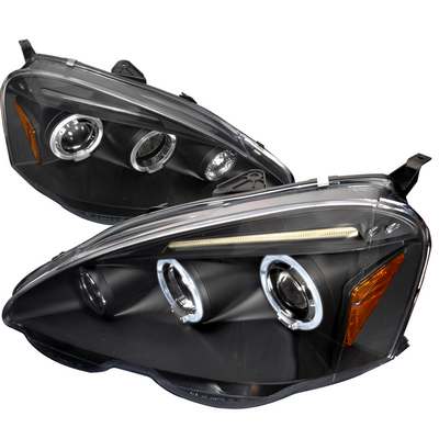 2002-04 Acura Rsx Halo Led Projector Black