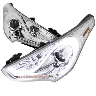 2012-15 Hyundai Veloster Projector Headlight Chrome