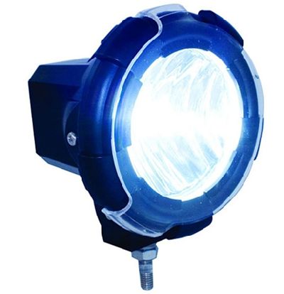 HID driving light, 4 inch reflector, Euro (spot) light beam, 35 watt. Housing size is 5.5 wide x 6.0 tall x 5.5 deep