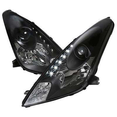 2000-05 Toyota Celica Projector Headlight Black With Led Drl