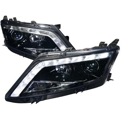 2010-12 Ford Fusion Projector Headlights Gloss Black Housing With Smoked Lens