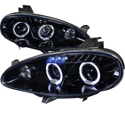 2001-05 Mazda Mx5 Projector Headlight Gloss Black Housing Smoke Lens