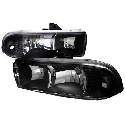 1998-04 Chevy S10/Blazer Black Housing Headlight