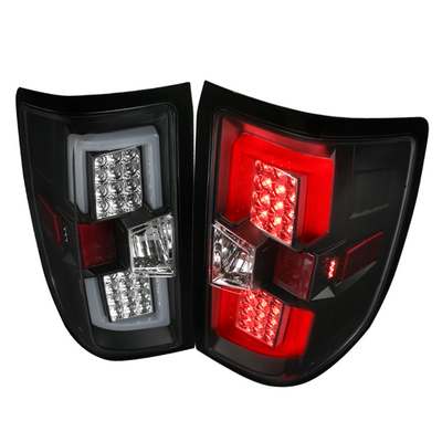 2014-18 Silverado Led Tail Lights, Black (Fit trucks w/o OE LED tail lights)