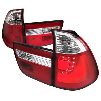 2000-06 Bmw X5 Led Tail Lights Red