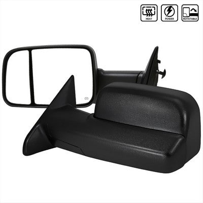 2009-12 Ram 1500 Powered Towing Mirrors with Heat Function