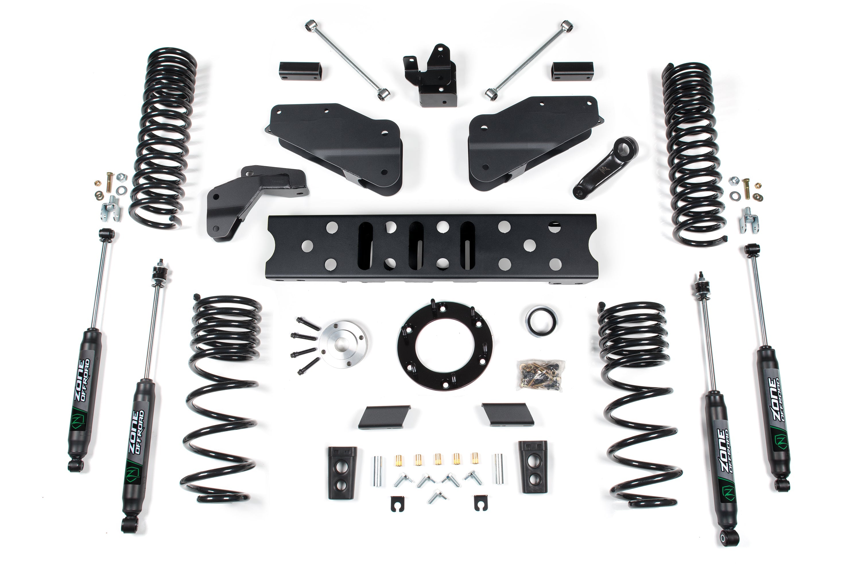 2019-24 Ram 2500 5.5 inch Radius Arm Bracket - 4.5 inch Rear Coil - Gas - 6-Bolt T-Case - Nitro Shocks