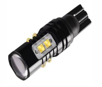 Black Alloy Series T15 (194/921)LED bulbs, pair/50 watt/Amber
