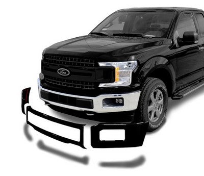 2018-20 F150 Front Bumper Shellz, (CENTER COVER) Paintable ABS, With tow hooks