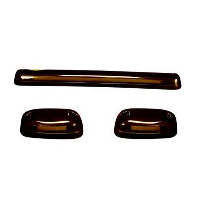 2007-13 Silverado/Sierra HD (3-Piece Set) Amber Cab Roof Light Lens with Amber HP LEDs