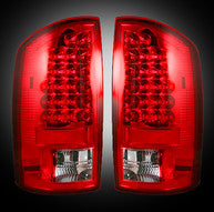 2002-06 Ram 1500 & 03-06 Ram 2500/3500 Led Tail Lights, Red Lens