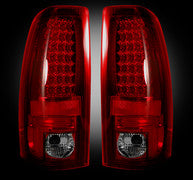 1999-06 Silverado/Sierra Led Tail Lights, Dark Red Smoked Lens