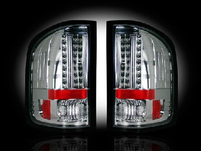 2007-13 Silverado Led Tail Lights, Clear Lens (also fit the 07-14 Sierra Dually)