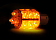 1157 (18 LEDs on each bulb) 360 Degree LED Bulb, Amber