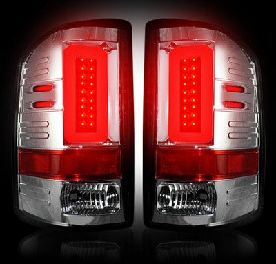 2014-18 GMC Sierra 1500, 2015+ Sierra 2500/3500 chrome LED Taillights