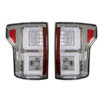 2015-17 F150 (Replaces OEM Halogen Style Tail Lights) LED TAIL LIGHTS, Clear Lens