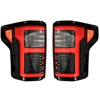 2015-17 F150, 2017-18 Raptor OLED Tail Lights, Smoked Lens (Fits trucks with OE LED Tail Lights)