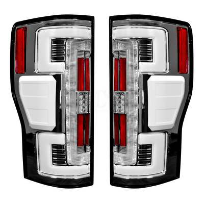 2020-22 Superduty (with OE halogen) OLED TAIL LIGHTS - Clear Lens