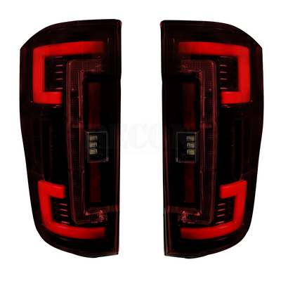 2020-22 Superduty (with OE halogen) OLED TAIL LIGHTS - Red Lens