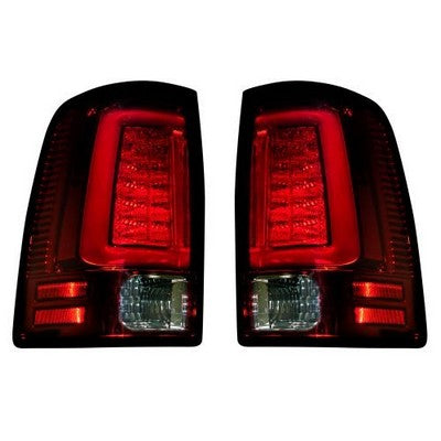 2009-18 Ram 1500, 2010-18 Ram 2500/3500 OLED Taillights, Red Lens (Only fits truck w/o OE LED taillights)