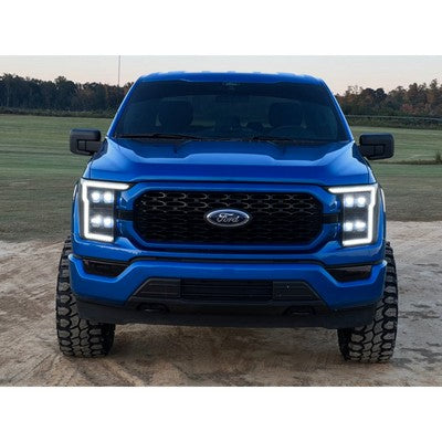 2021-23 F150 LED HEADLIGHTS - Clear / Chrome