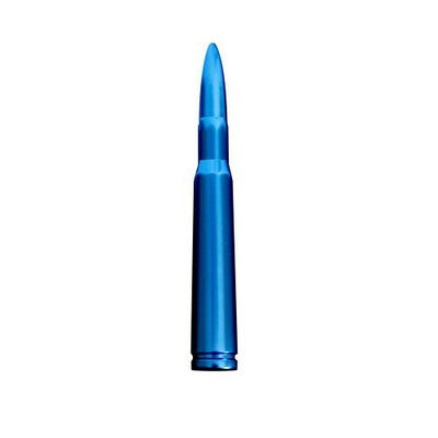 .50 Cal Bullet Shaped Aluminum 5 inch Antenna, BLUE