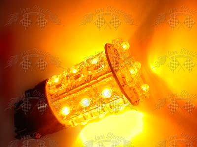 3157 Standard amber LED bulb, 2 pack, Yellow/Amber