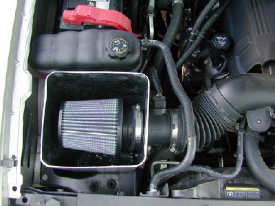 2007-08 Silverado/Sierra 1500 with 5.3L/6.0L Gas Engine open Air Box with filter, Designed for use with a functional ram air hood